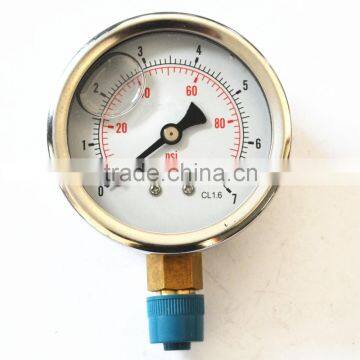 High Quality Liquid Filled Bar Pressure Gauge photo-4