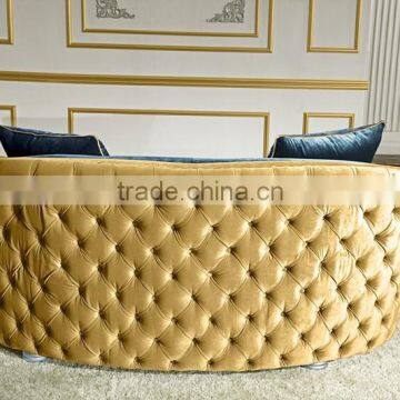 European New Classic Italian Chesterfield Design Fabric Sofa Set AL033