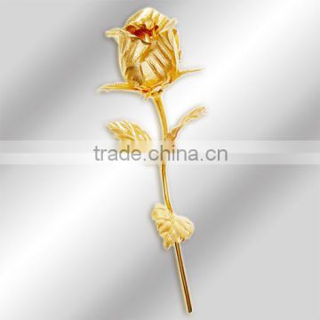 Glorious 24k Gold Foil Roses with Leave, Birthday/Wedding Gifts