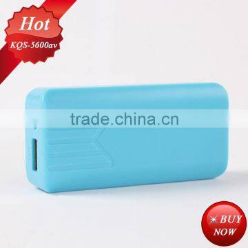 Made in china plastic portable power bank 5600mAh