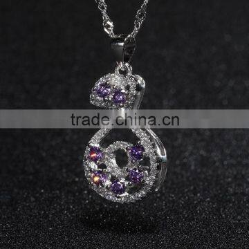 Perfume Bottle Pendant Crystal Cubic Zirconia Setting Silver Wholesale Pendant Bulk Sale photo-6