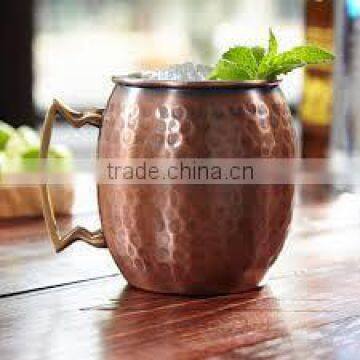 Smooth Copper Beer Mugs, Hammered Copper Mugs, Moscow Mule Copper Beer Mugs