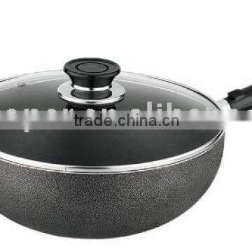 PWB,Aluminium non-stick pan wok with cover