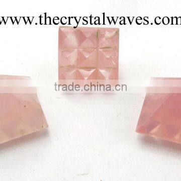 Rose Quartz Lemurian Master Pyramid