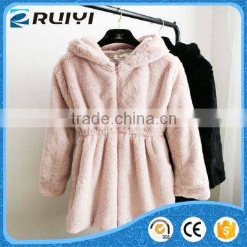 Korean Stylish Cashmere Artificial Fur Coat for Women
