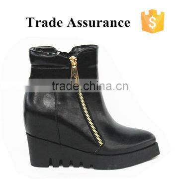 PU wedge boots