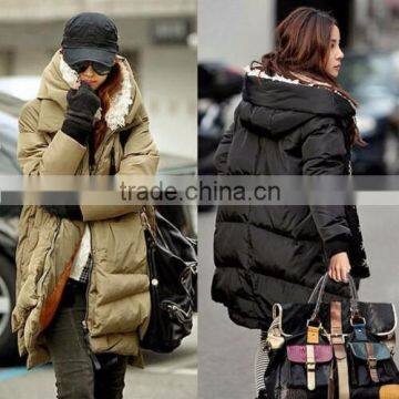 Women Winter Duck Down Jacket Thick Warm Military OverCoat Fur Hooded Parka Coat