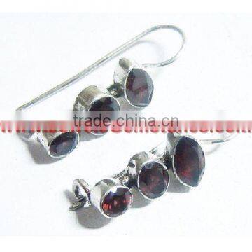 Exxotic fine fashionable 925 sterling silver green onyx earrings jewelry wholesale, gemstone silver jewelry wholesale K1398, gol