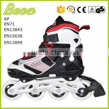 Wholesale Adjustable 4 Wheels Black Red High End Kids Roller Skate photo-2