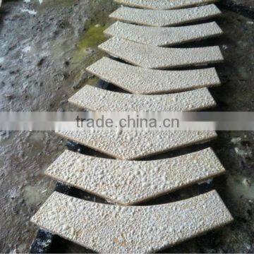 mould board beige marble tiles