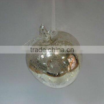 Mercury glass decoration - apple