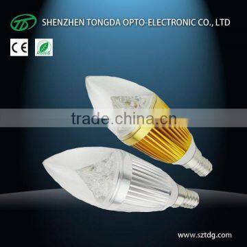 3w 4w 5w dc24v led candle lamp e14 (CE& Rohs)