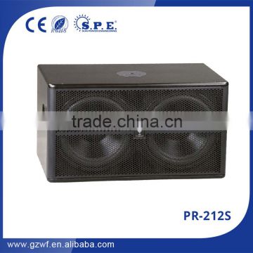 pr-212s professional speakers dual 12" subwoofer speaker box china jl audio subwoofers