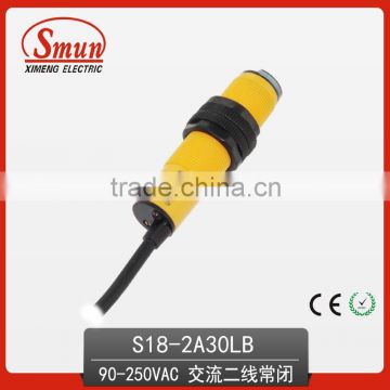 AC two wire NC photoelectric switch with 30mm detection distance