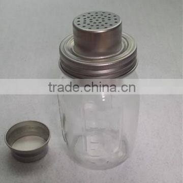 New Design 16oz Vintage Glass Ball Mason Jar Cocktail Shaker Martini Shaker photo-3