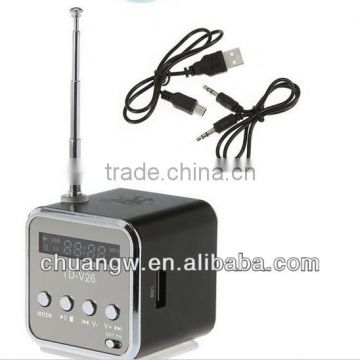 Portable Mini Speaker Micro SD TF Card USB Disk MP3 Music Player Amplifier FM Radio Sound Box