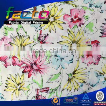 100% Viscose Printed Fabric, Flower Pattern, Blouse Fabric photo-2