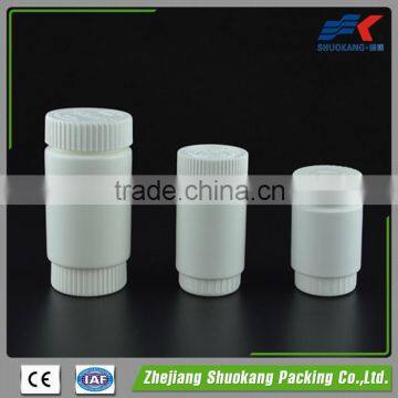 Wholesale Different Size PE Plastic White Color Pill Bottles with Child Safety Caps