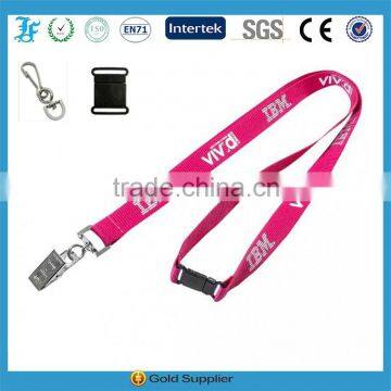 Nylon Single Custom Lanyard With Clip