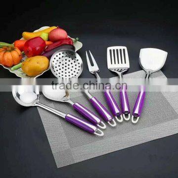 Traditional Small kitchen Utensils, stainless steel kitchen utensils with colorful handle