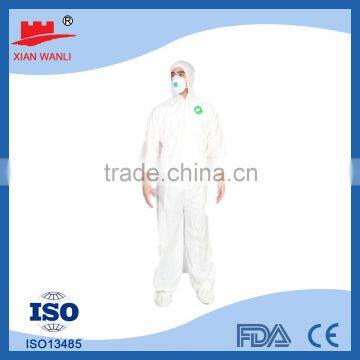 Type 4 5 6 MICROPOROUS non woven chemical protective disposable coverall