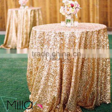 Champagne sequin table cloth