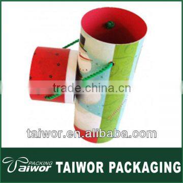 Luxury cylinder cardboard wine box