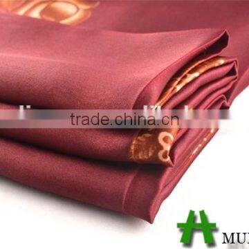 Shaoxing Textile Polyester 50D Floral Printed Satin Fabric/ Satin Nightgown Fabric photo-4