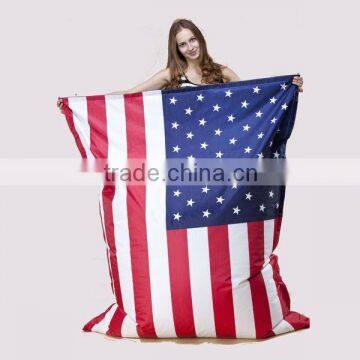 American Flag Printed Bean Bag