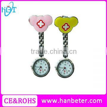 Animal pattern nurse watch for hot nurse doctor clip pin watches