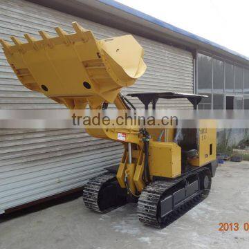 New style crawler side-dumping loader for coal mine