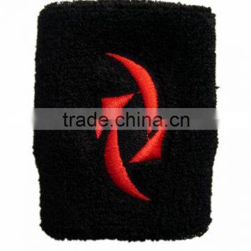 custom embroidered terry cotton wristband