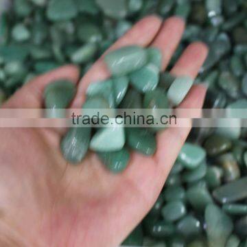 green color polished aventurine tumble stone