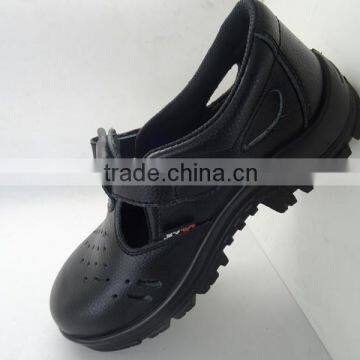 summer cool lightweight genuine leather ladies sandal safety shoes industrial safety