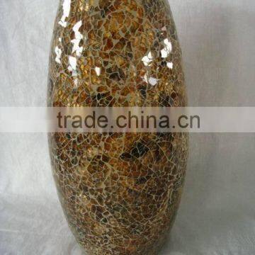 Mosaic glass vase