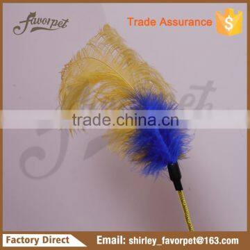 The new pet toys colored beaded feathers funny cat stick , cat teaser stick toy