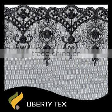 Classical Gold Lurex Small Flower Polyester Tulle Trim Lace