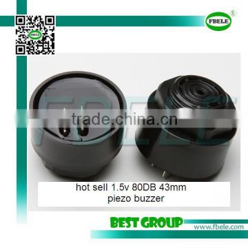 hot sell 1.5v 80DB 43mm piezo buzzer FBPB4333A