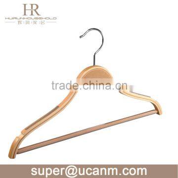 HRL-661I3N laminated playwood suit wooden hanger                        
                                                Quality Choice