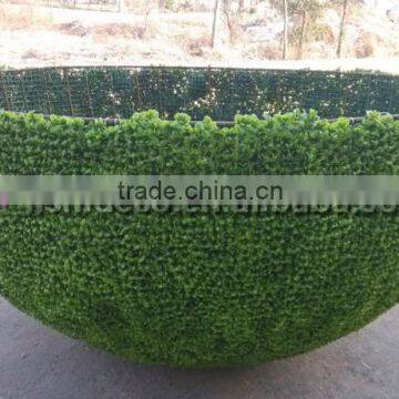 2 meter dia giant artificial iron frame grass ball topiary