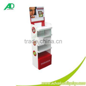 Cardboard Retail Standing Canned Food Rack Display
