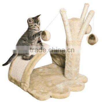 small cat tree cat scratching post with ball