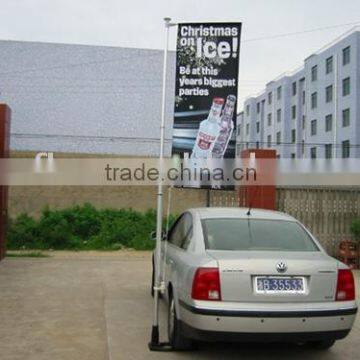 bus display telescopic flag pole