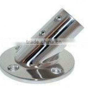 Made of 316 Stainless steel Rail fitting Round base 45 degree