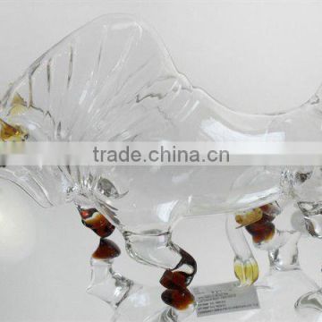 glass horse wine bottle