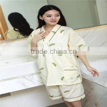 Luxury New Design Bathrobe Thin Robe Sets Gowns Printed Spa Beauty Salon Robe