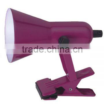 2015 Europe Office Use Metal Body Purpel Color LED Bed side Clip Lamp