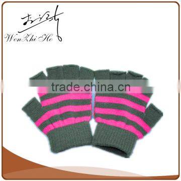 Wholesale Open Finger Bright Color Baby Acrylic Mittens