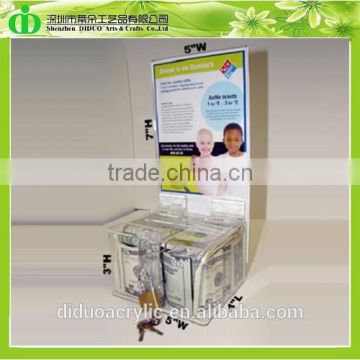 DDD-0076 Trade Assurance Cheap Donation Box With Padlock