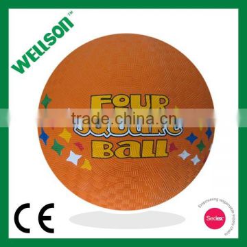 Inflatable rubber playground balls